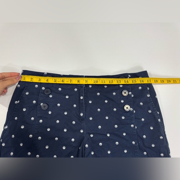 Nautica Shorts Size 8 Navy Blue Shells Sailor Hot Pants Beach Ocean Sea - Picture 7 of 9